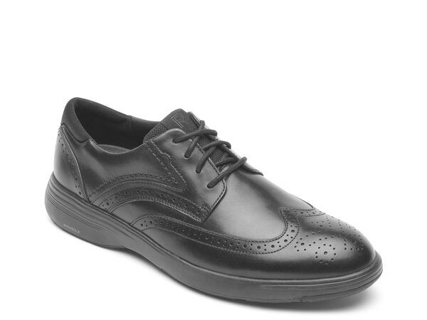 メンズ ROCKPORT ブラックドレスシューズ LITE TECH