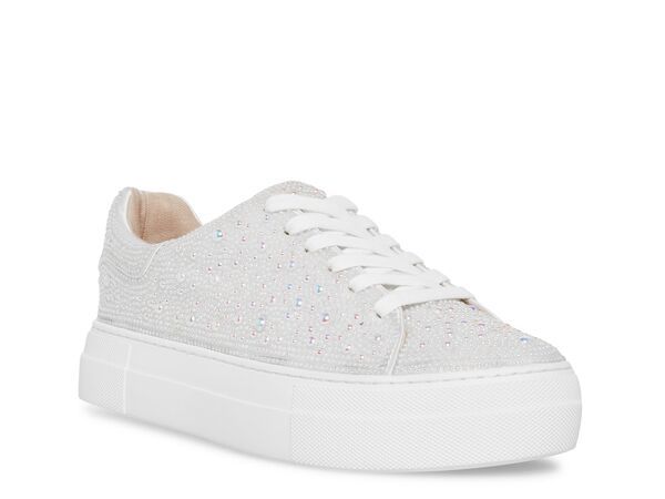 ベッツィジョンソン レディース シューズ スニーカー プラットフォーム Betsey Johnson Suton Highwall Bling Platform Sneaker White ホワイト