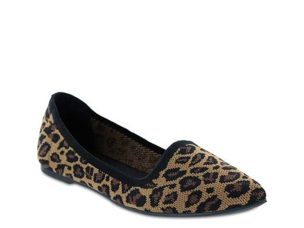 ミア レディース シューズ パンプス Mia Corrine Flat Brown Leopard Print ブラウン