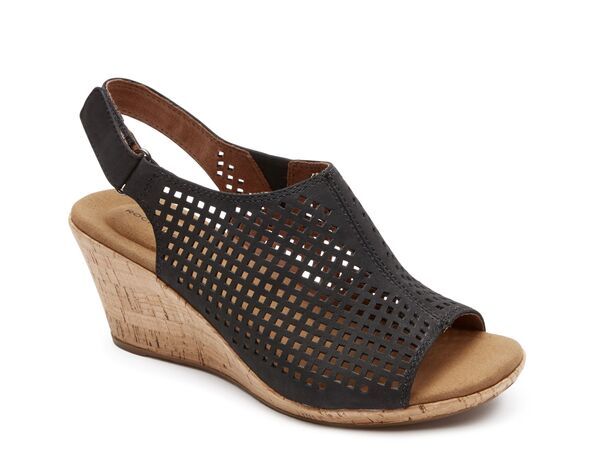 ロックポート レディース シューズ サンダル Rockport Briah Wedge Sandal Black ブラック 19,738円