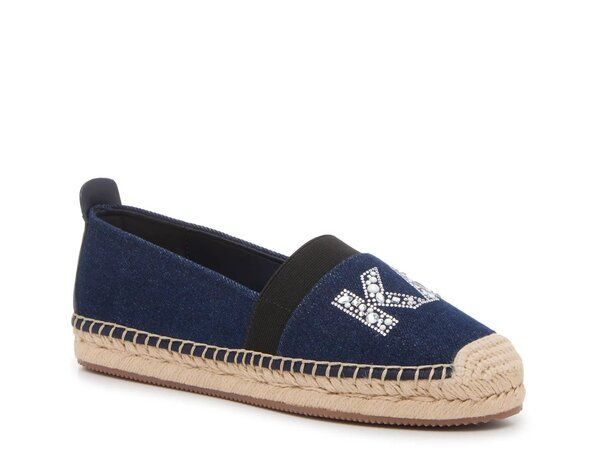 カール ラガーフェルド レディース シューズ スリッポン・ローファー Karl Lagerfeld Paris Manika Espadrille SlipOn Dark Denim Blue デニム