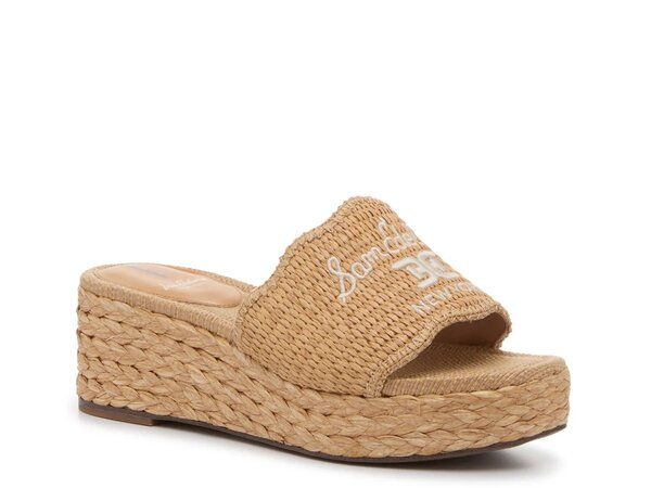 サムエデルマン レディース シューズ サンダル Sam Edelman Camila Wedge Sandal Sand Raffia サンド