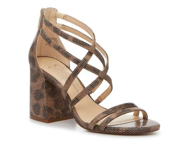 ジェシカシンプソン レディース シューズ サンダル Jessica Simpson Rasima Sandal BrownBlack Leopard Print ブラック