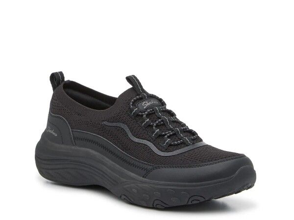 スケッチャーズ レディース シューズ スリッポン・ローファー スニーカー Skechers Breathe Easier SlipOn Sneaker Womens Black ブラック