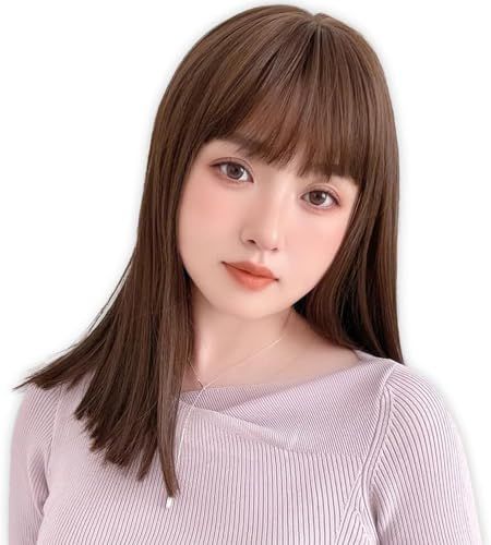 [ブライトララ] ウィッグ ミディアム フルウィッグ セミロング レディース インナーカラー 金髪 前髪有り かつら hf1780-UB″mn 81e867d7