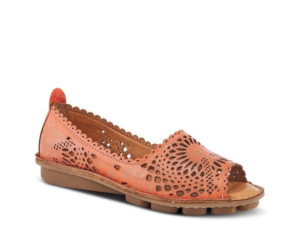スプリングステップ レディース シューズ スリッポン・ローファー Spring Step Brandal SlipOn Orange オレンジ
