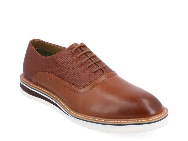 バンス メンズ シューズ オックスフォード Vance Co Weber Oxford Cognac