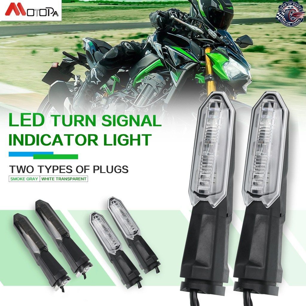 カワサキ Z125 Z250 Z250SL Z300 Z400 Z650 Z750 Z800 Z1000 Z1000R Z900 Z900RS LEDターンシグナルインジケーターライトブリンカー