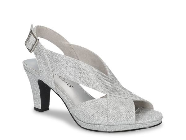イージーストリート レディース シューズ サンダル Easy Street Christy Sandal Silver Metallic シルバー
