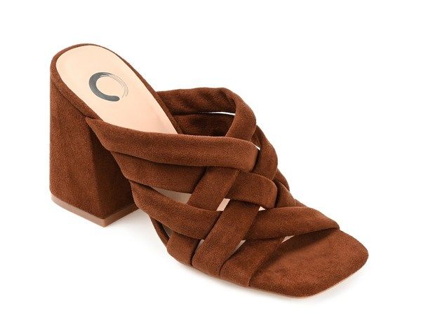 ジュルネ コレクション レディース シューズ サンダル Journee Collection Dorisa Slide Sandal Dark Brown ブラウン