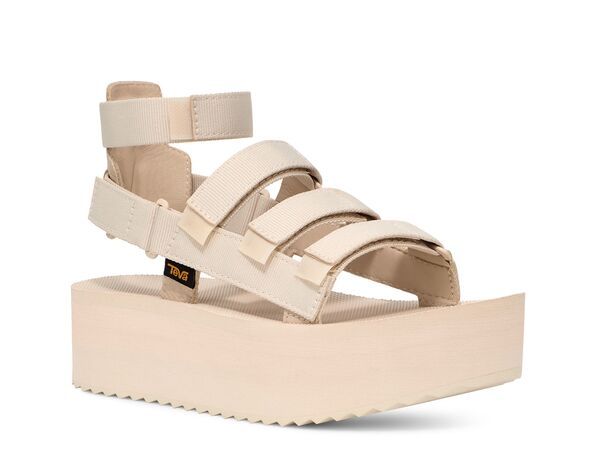 テバ レディース シューズ サンダル Teva Flatform Mevia Sandal Off White オフホワイト