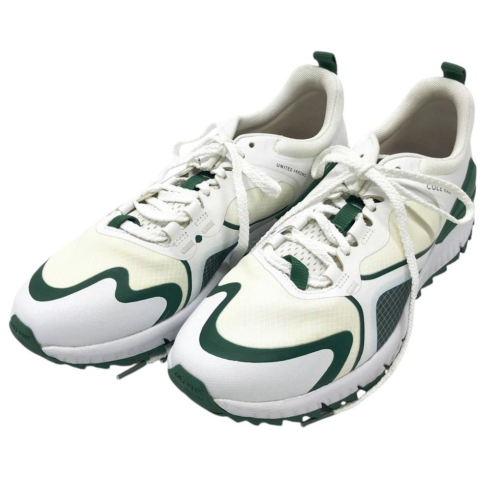 COLE HAAN GOLF コールハーンゴルフ ×UNITED ARROWS C38476 ZEROGROUND OVERTAKE ゴルフシューズ ホワイト系 9M [240101684466] ゴルフウェア メンズ ストスト