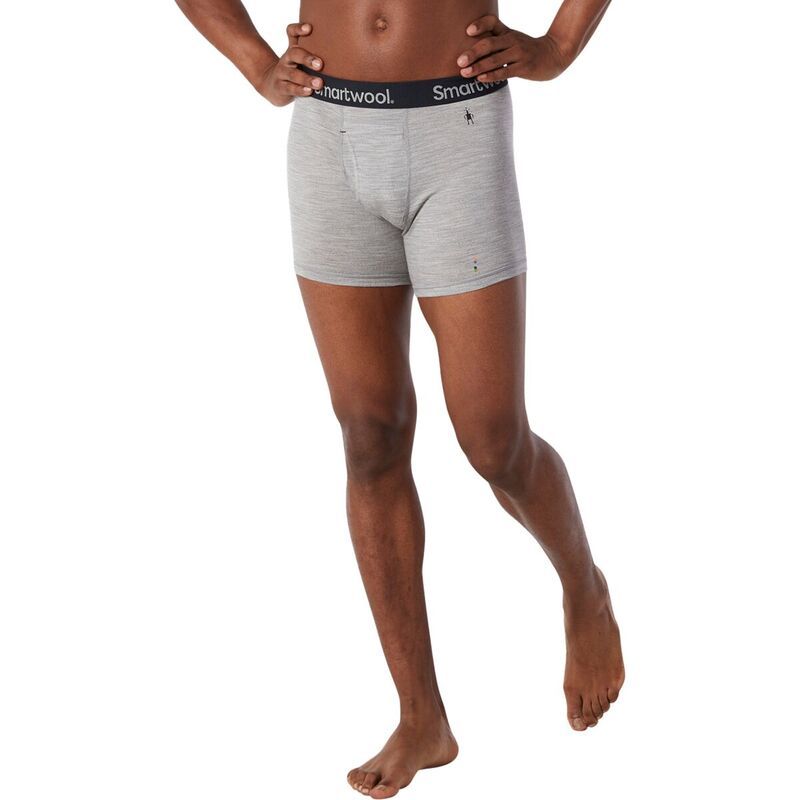 スマートウール メンズ アンダーウェア ボクサーパンツ Smartwool Merino Boxer Brief Mens Light Gray Heather グレー