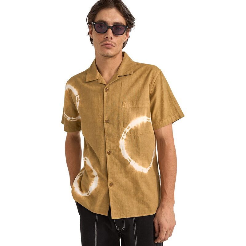 リズム メンズ トップス シャツ 半袖 Rhythm Tie Dye ShortSleeve Shirt Mens Cedar
