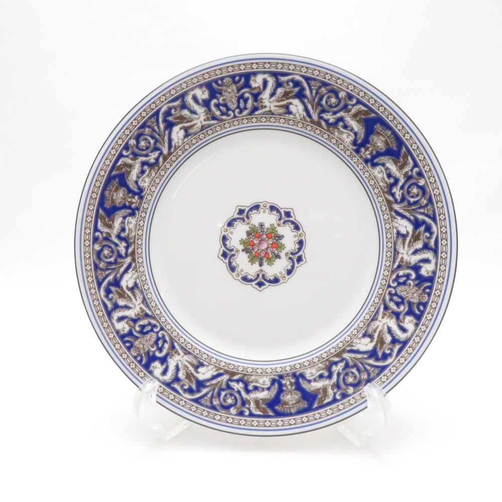 美品 WEDGWOOD ウェッジウッド フロレンティーン マリン 中皿 20cm
