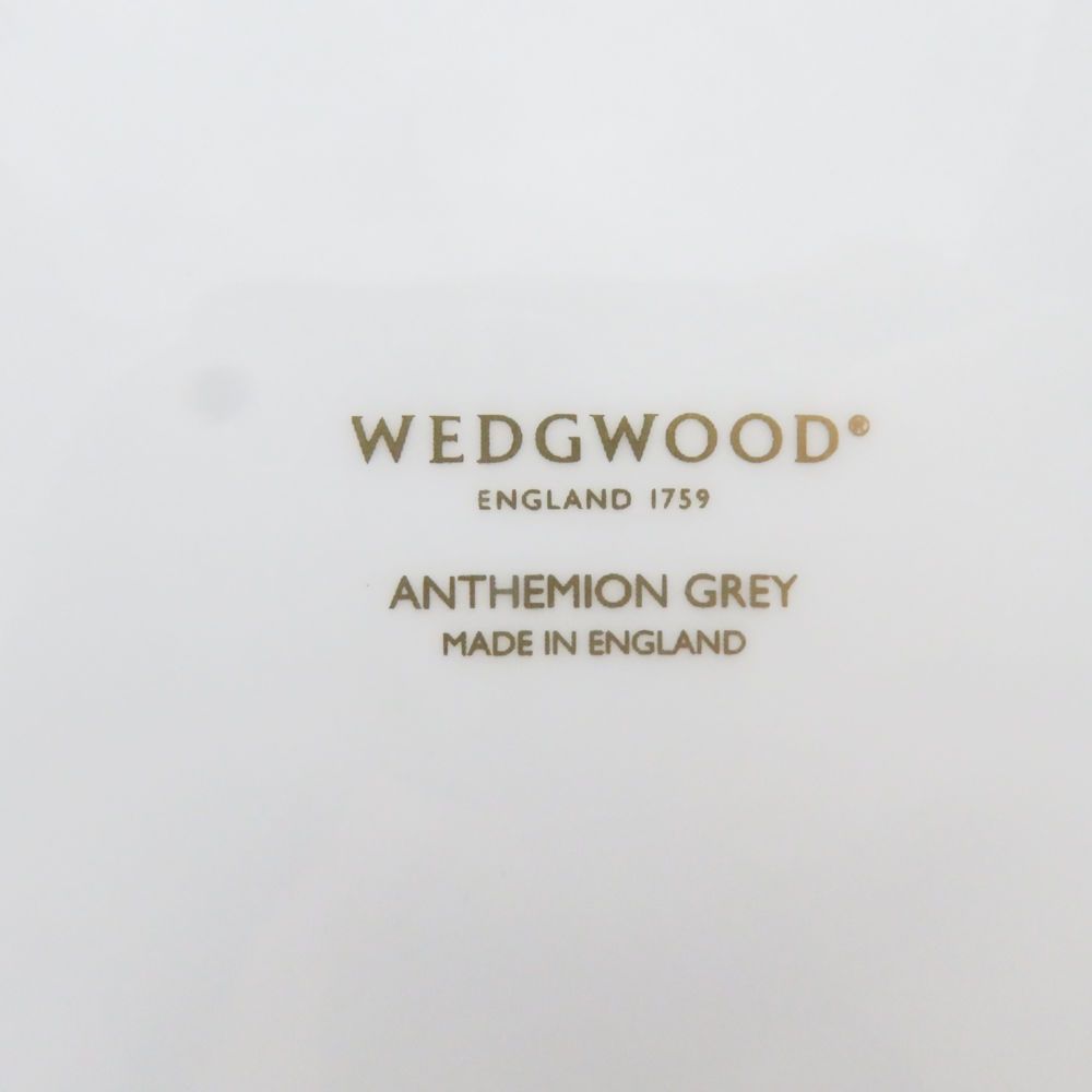 未使用 WEDGWOOD ウェッジウッド アンセミオン グレイ 中皿 23cm