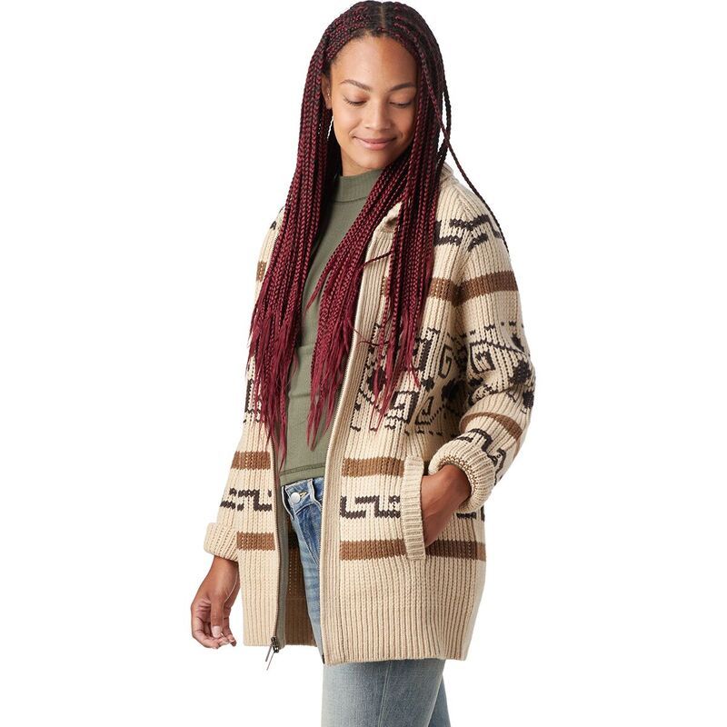 ペンドルトン レディース アウター ニット・セーター カーディガン Pendleton Long Westerley Cardigan Womens TanBrown Multi ブラウン