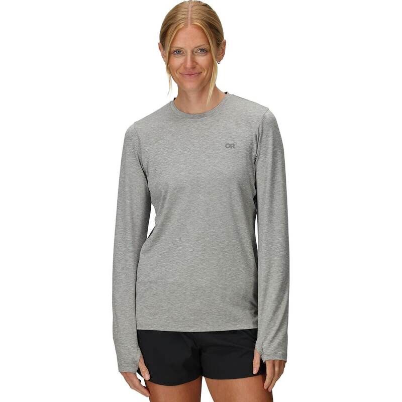 アウトドアリサーチ レディース トップス Tシャツ 長袖 Outdoor Research ActiveIce Spectrum Sun LongSleeve TShirt Womens Grey Heather グレー
