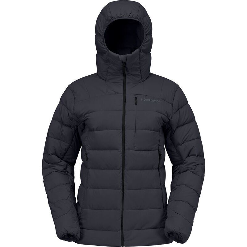 ノローナ レディース アウター ジャケット・ブルゾン フーデッドジャケット ダウン ジャケット Norrona Femund Down700 Zip Hooded Jacket Womens Caviar Black ブラック