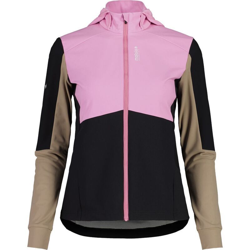 マローヤ レディース アウター ジャケット・ブルゾン ジャケット Maloja NeshaM Nordic Hybrid Softshell Jacket Womens Deep Black Multi ブラック