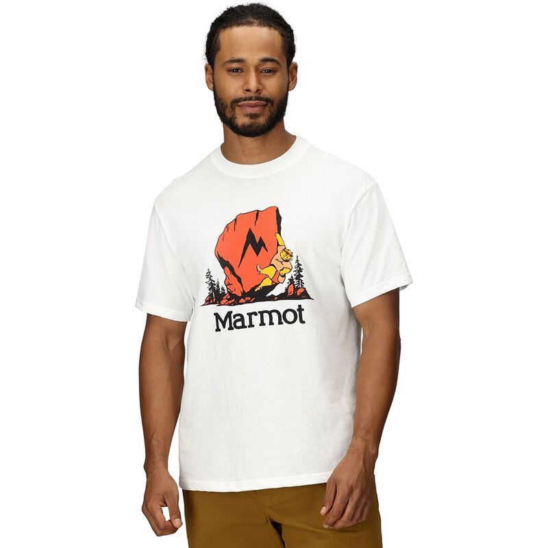 マーモット メンズ トップス シャツ 半袖 Marmot Bouldering Marty ShortSleeve Shirt Mens White ホワイト