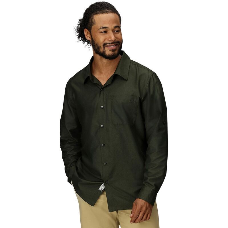 マーモット メンズ トップス シャツ 長袖 Marmot AirExchange LongSleeve Shirt Mens Rosin Green グリーン