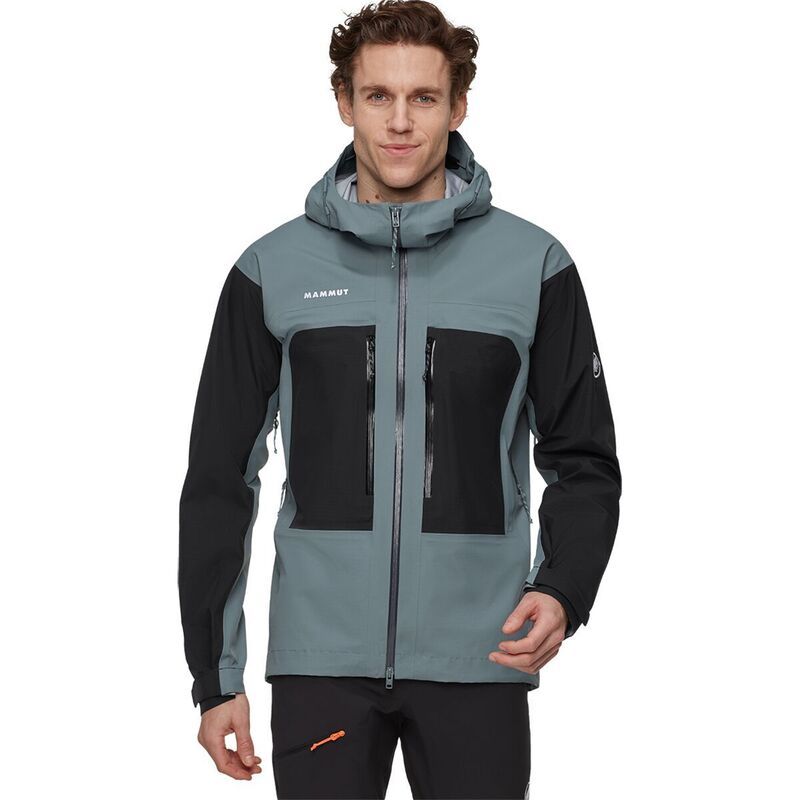 マムート メンズ アウター ジャケット・ブルゾン フーデッドジャケット ジャケット Mammut Taiss HS Hooded Jacket Mens StrataBlack ブラック