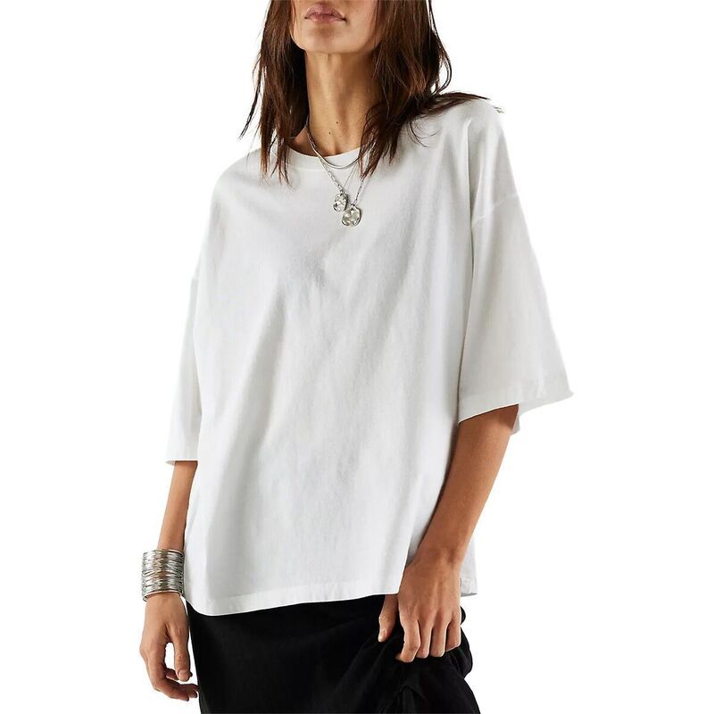 フリーピープル レディース トップス Tシャツ Free People Wtf Perfect Oversized TShirt Womens White ホワイト