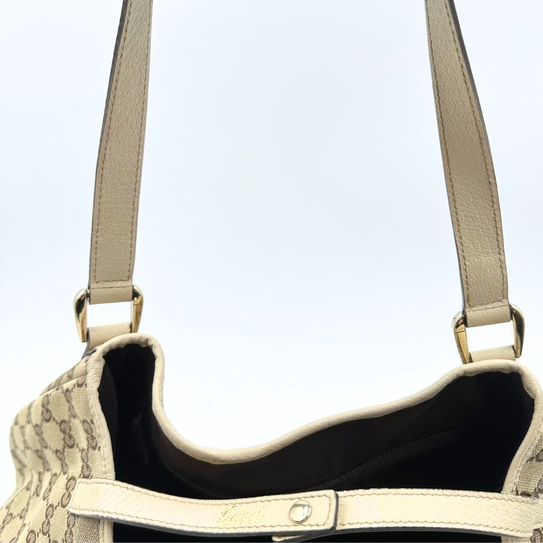 美品】Gucci アビー GGキャンバス トートバッグ - メルカリ
