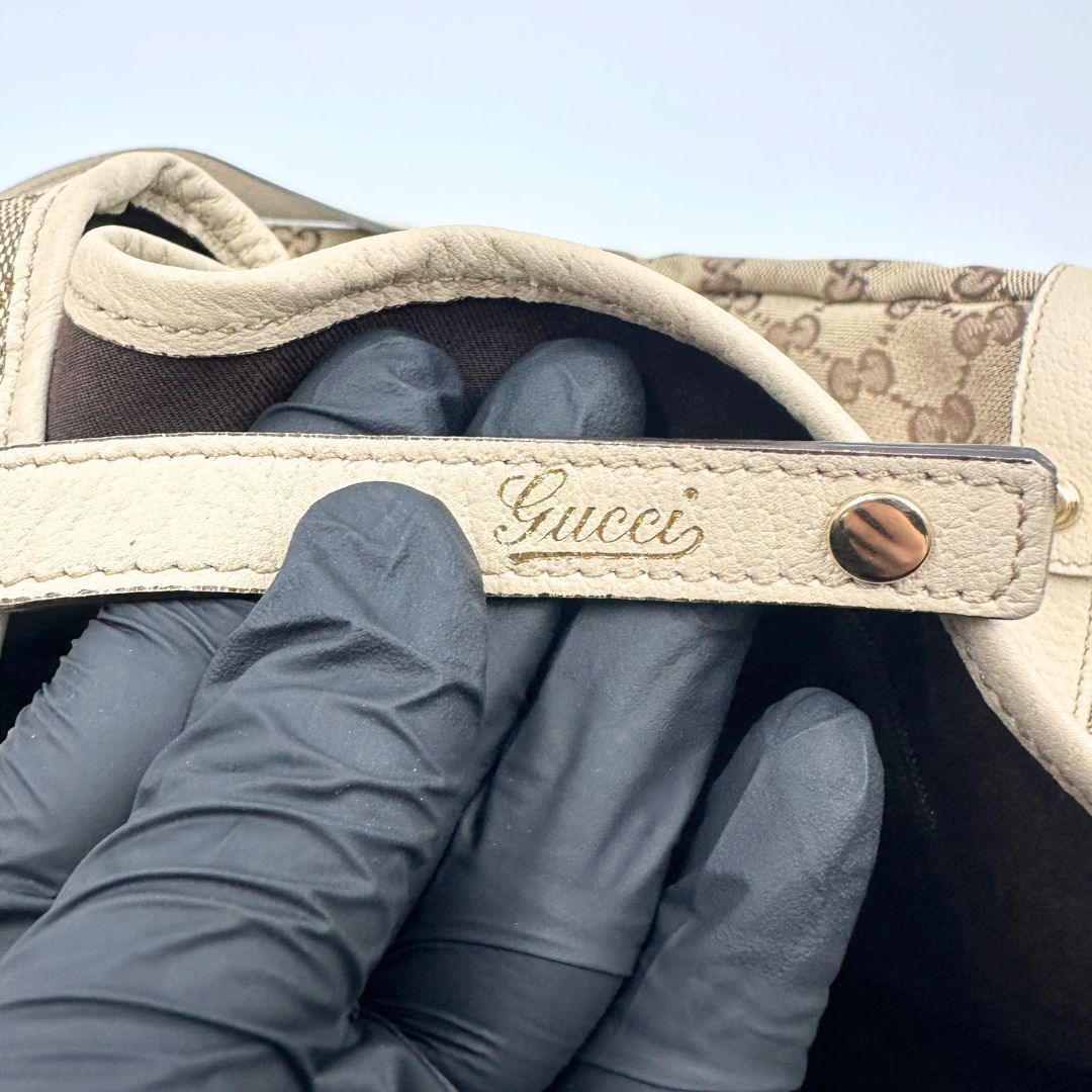 美品】Gucci アビー GGキャンバス トートバッグ - メルカリ
