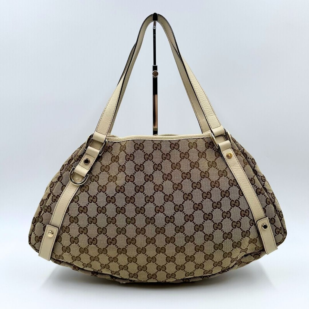 美品】Gucci アビー GGキャンバス トートバッグ - メルカリ