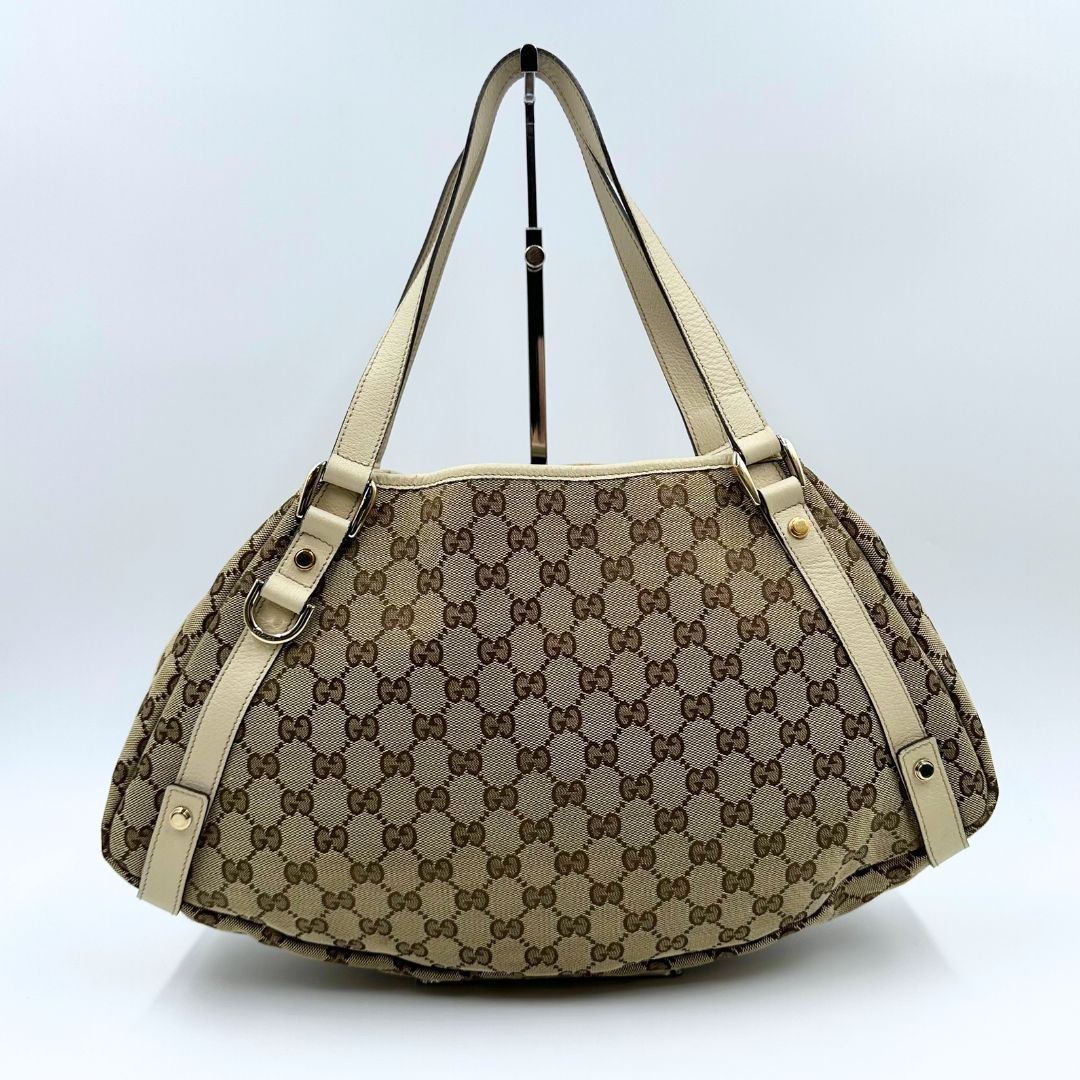 美品】Gucci アビー GGキャンバス トートバッグ - メルカリ