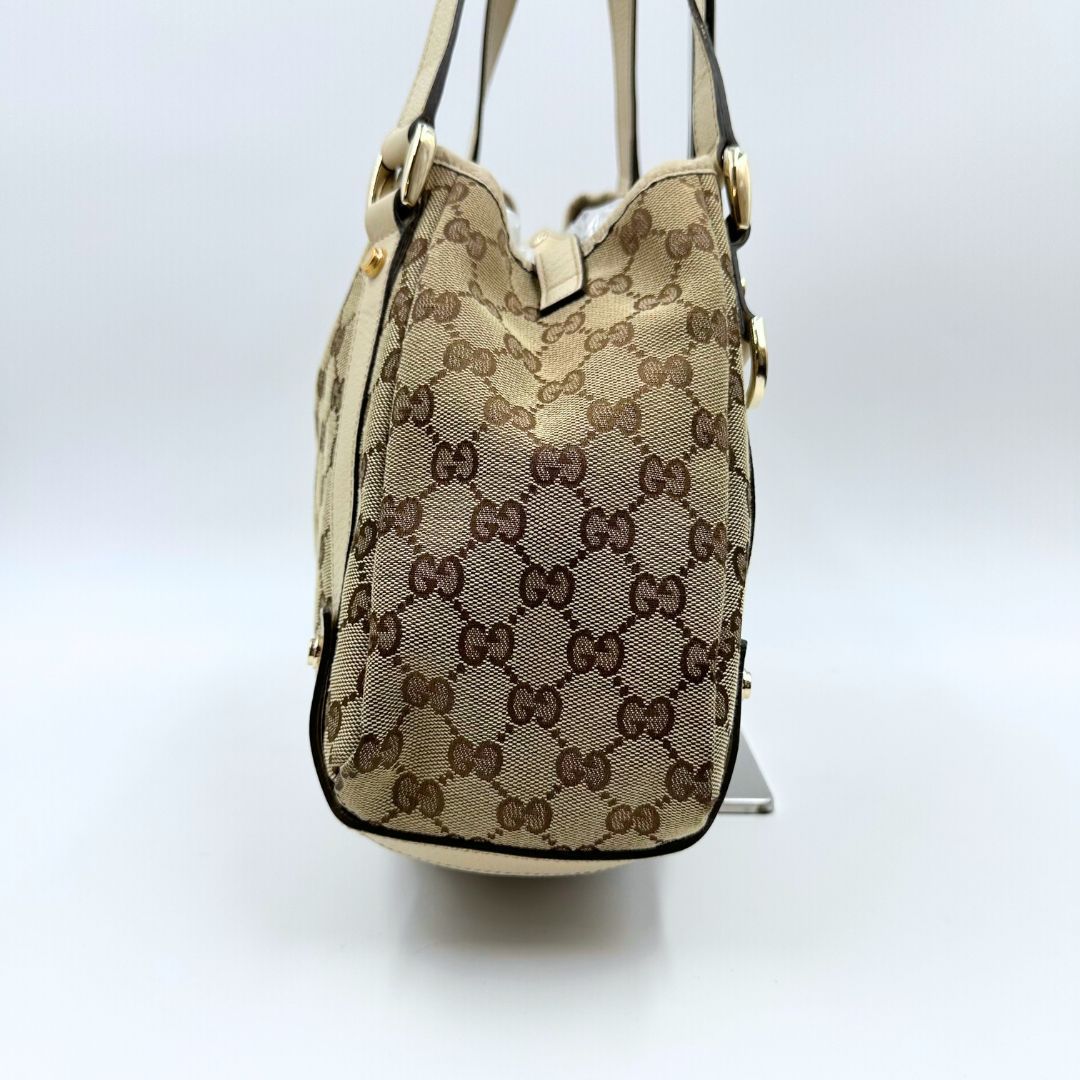 美品】Gucci アビー GGキャンバス トートバッグ - メルカリ