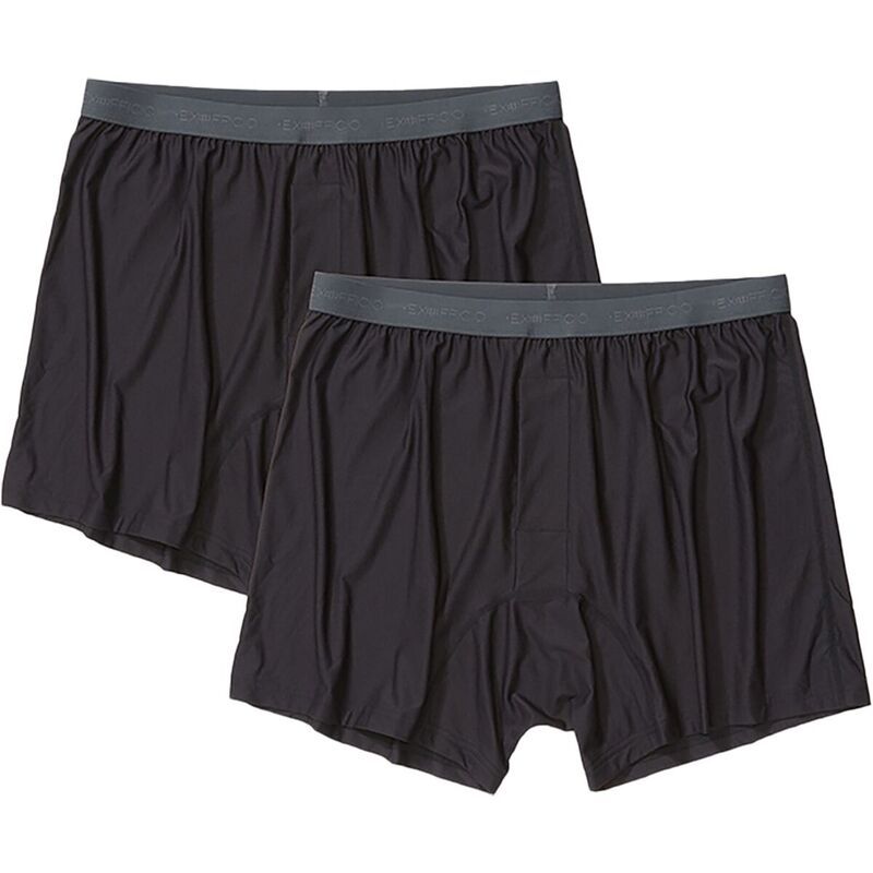 エクスオフィシオ メンズ アンダーウェア ボクサーパンツ ExOfficio GiveNGo 20 Boxer Brief 2Pack Mens Black ブラック