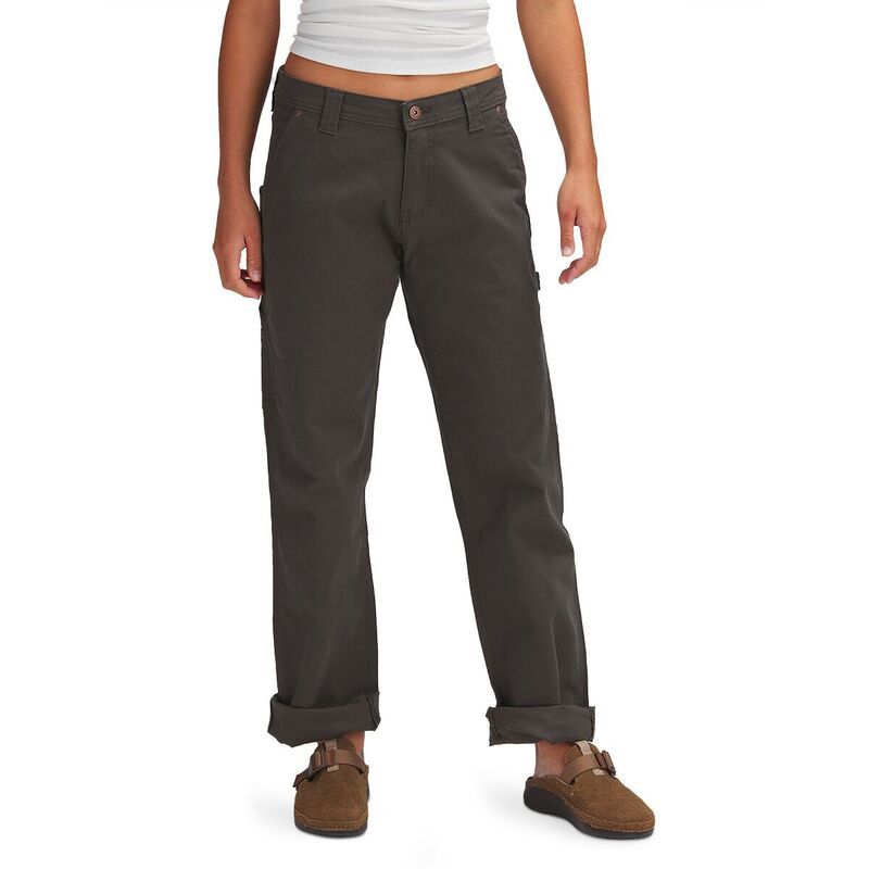 ディッキーズ レディース ボトムス カジュアルパンツ Dickies Duck Carpenter Straight Pant Womens Rinsed Moss Green グリーン