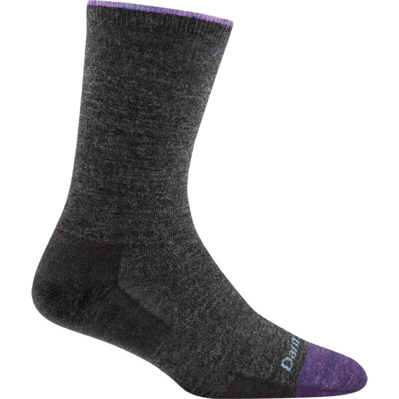 ダーンタフ レディース アンダーウェア 靴下 Darn Tough Solid Basic Light Crew Sock Womens Charcoal チャコール