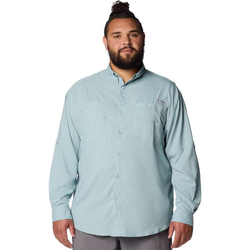 コロンビア メンズ トップス シャツ 長袖 Columbia Tamiami II LongSleeve Shirt Mens Crushed Blue ブルー