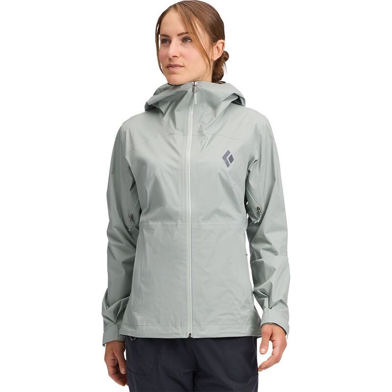 ブラックダイヤモンド レディース アウター ジャケット・ブルゾン Black Diamond Fineline Stretch Rain Shell Womens Agave