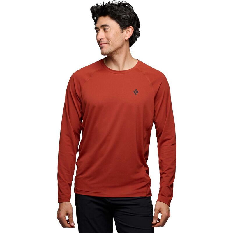 ブラックダイヤモンド メンズ トップス シャツ 長袖 Black Diamond Alpenglow Crew LongSleeve Shirt Mens Burnt Sienna