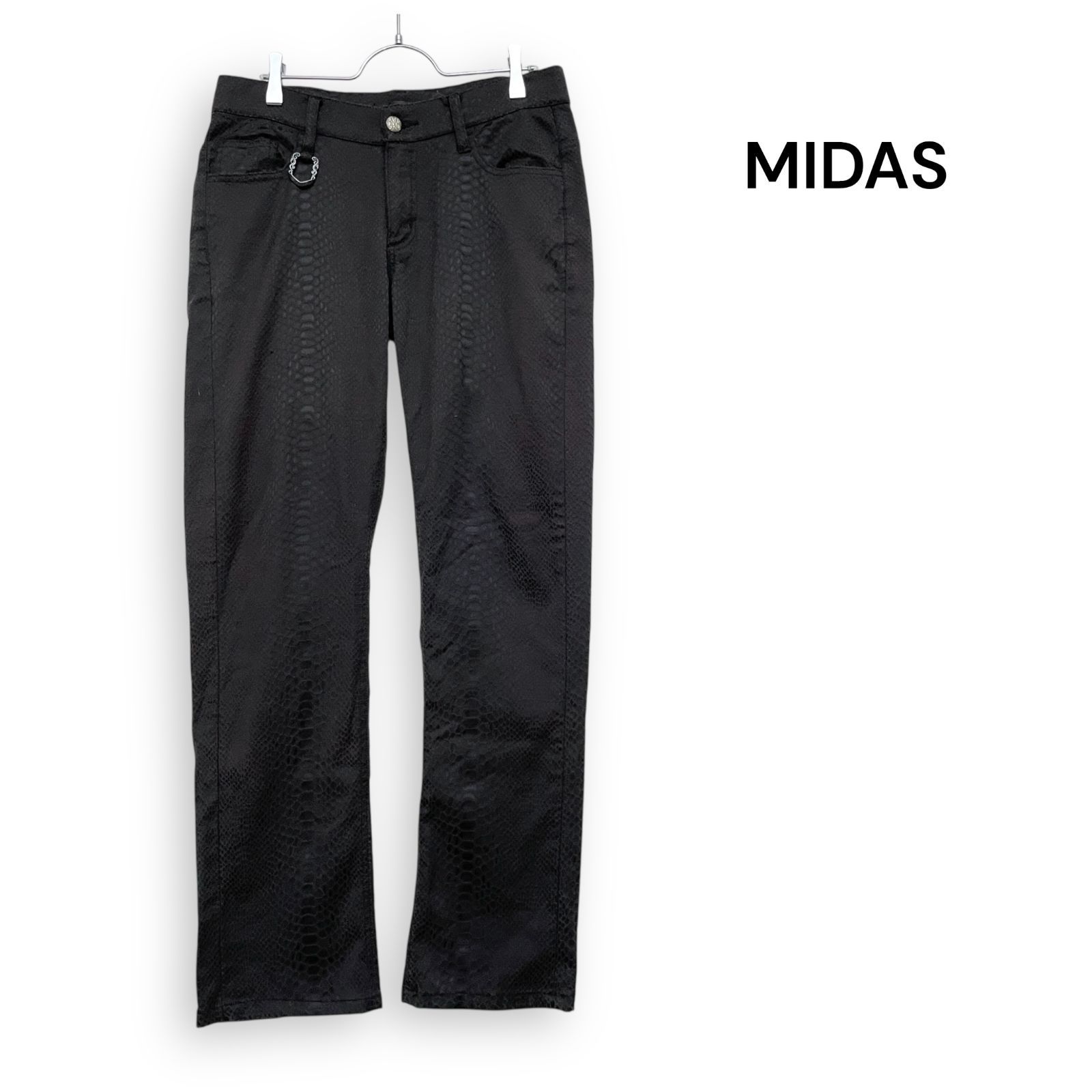MIDAS Y2K パイソン パンツ ブラック アーカイブ ブラック