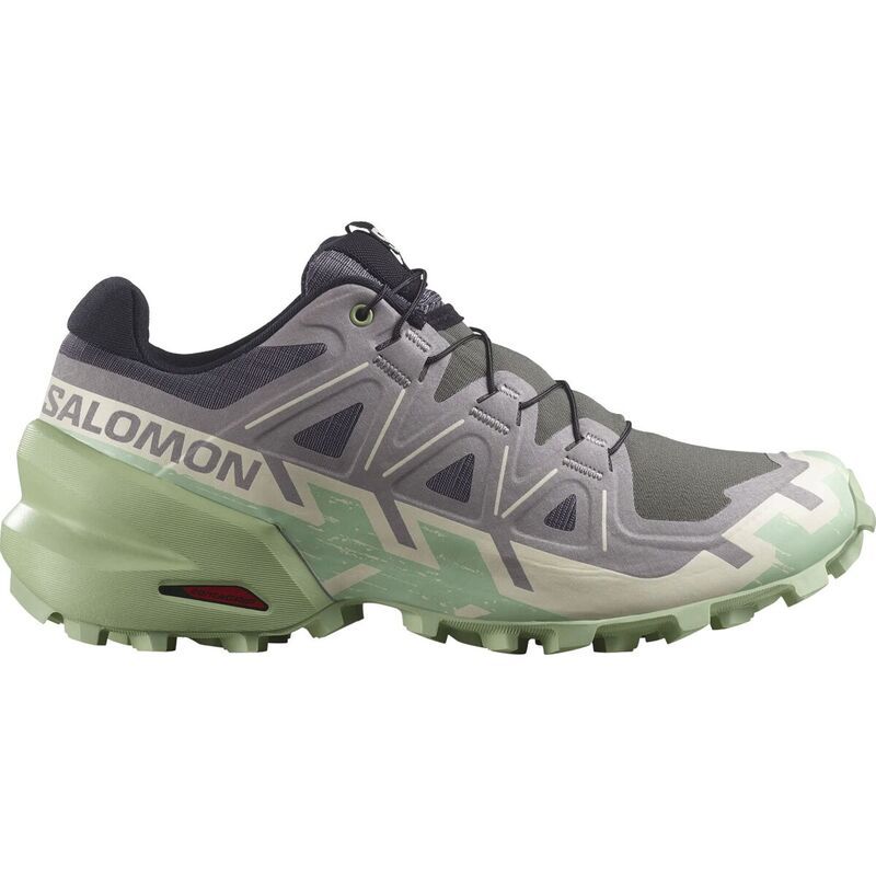 サロモン レディース シューズ スニーカー Salomon Speedcross 6 Trail Running Shoe Womens CastlerockVanilla IceSmoke Green スモーク