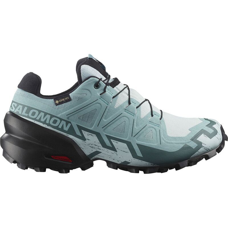 サロモン レディース シューズ スニーカー Salomon Speedcross 6 GTX Trail Running Shoe Womens Ballad BlueBlackTourmaline ブラック