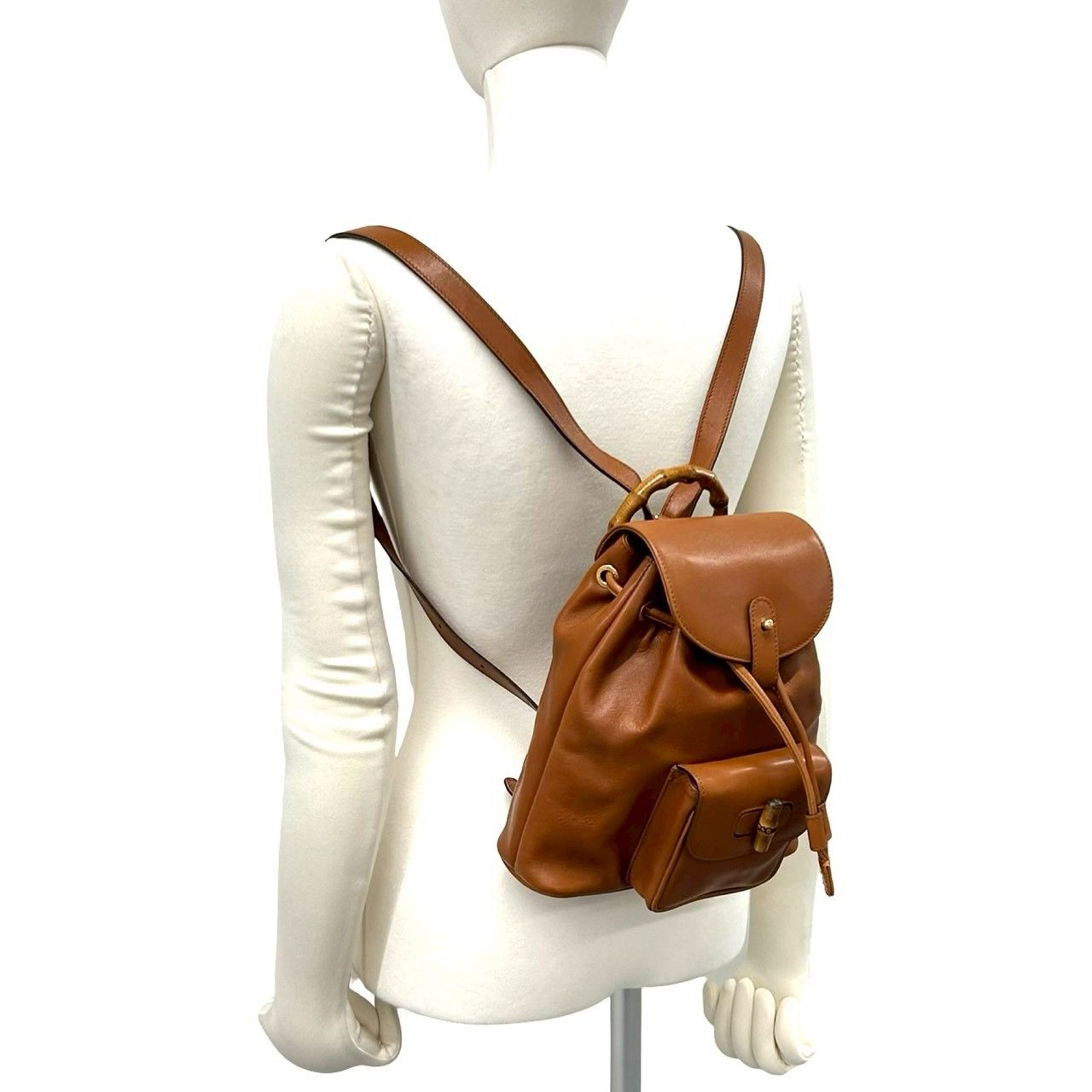 極 美品 袋付き GUCCI グッチ オールドグッチ ヴィンテージ バンブー
