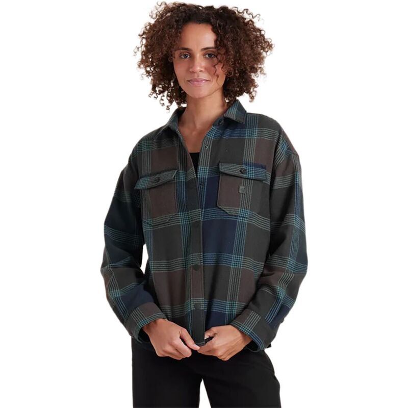 ローアク レディース トップス Tシャツ Roark Amberly Flannel Womens Deep Navy ネイビー