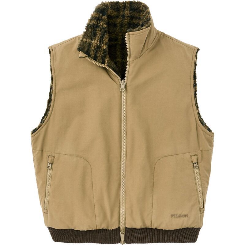 フィルソン レディース トップス ベスト ウール フリース Filson Reversible Woolly Fleece Vest Womens Tan タン