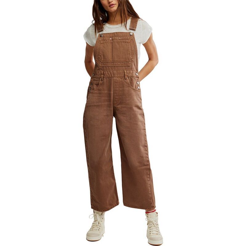 フリーピープル レディース ボトムス スカート オーバーオール Free People Deep Trance Overall Womens Brown Sugar ブラウン