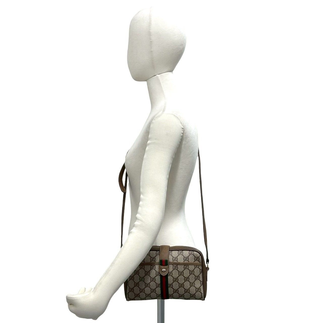 極 美品 GUCCI グッチ オールドグッチ ヴィンテージ シェリーライン GG
