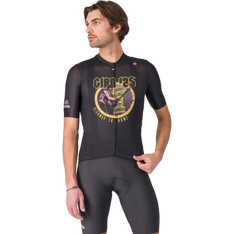 カステリ メンズ トップス Tシャツ ジャージー Castelli GIRO Highway To Rome Jersey Mens Nero