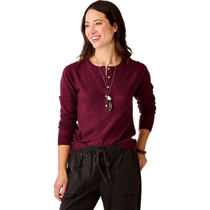 カーブデザイン レディース アウター ニット・セーター セーター Carve Designs Amara Pointelle Sweater Womens Nirvana