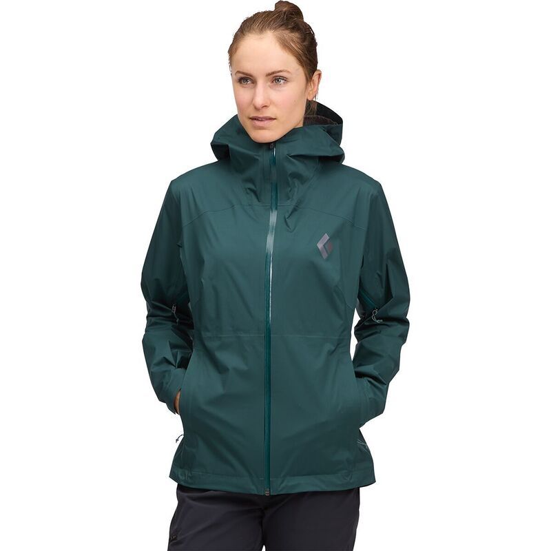 ブラックダイヤモンド レディース アウター ジャケット・ブルゾン Black Diamond Fineline Stretch Rain Shell Womens Deep Woods